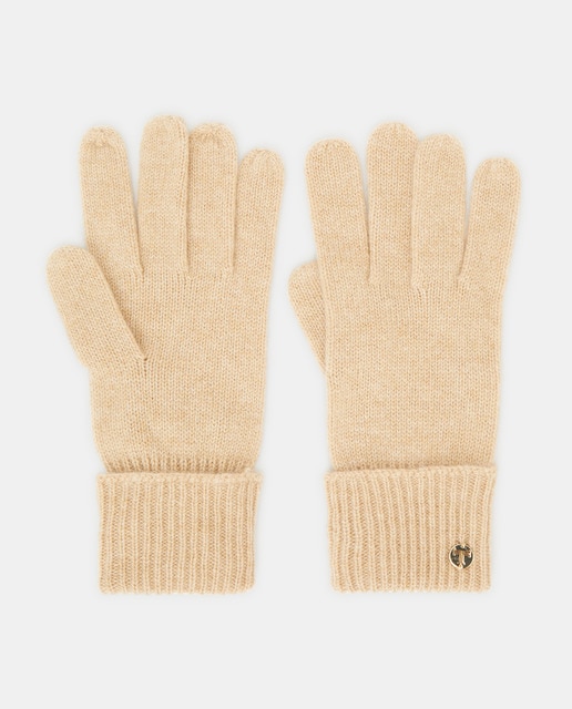 camel cashmere gloves