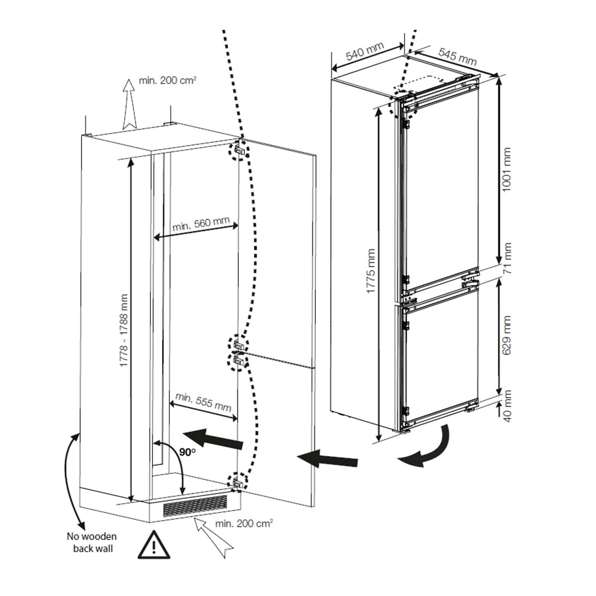 Ante Cassetto Freezer Compatibile Beko CBI 7771, CIS55834W, CS5713APB - Ricambio Originale - Foto 11