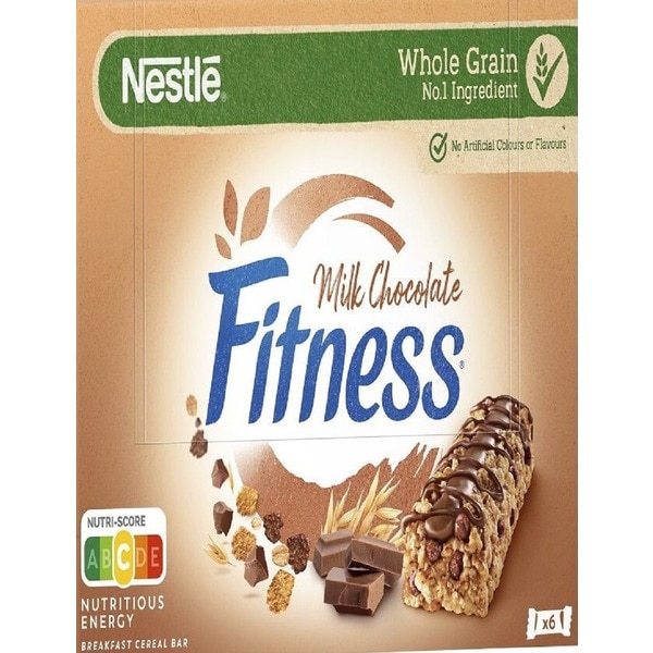 Barras Fitness Delice Milk Chocolate embalagem 135 g · Nestlé Fitness