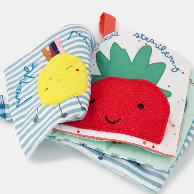 Libro de actividades con texturas Bbest jugar con frutas