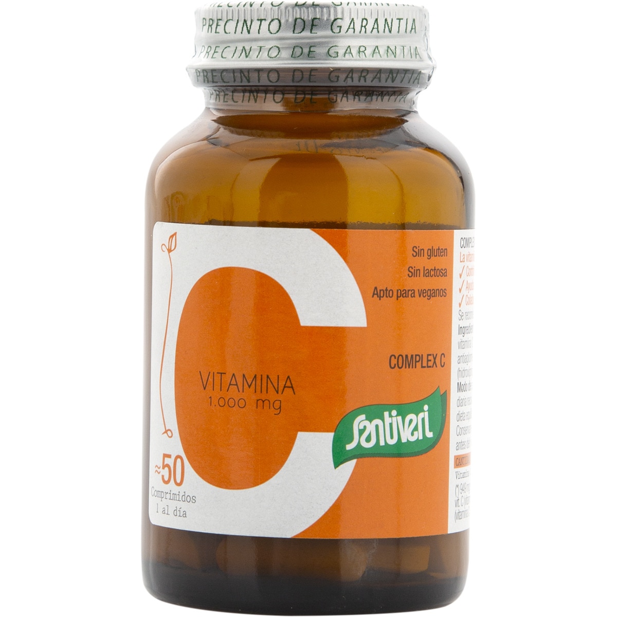 Vitamina C Mg Sin Gluten Y Sin Lactosa Frasco Comprimidos