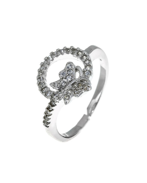 Anillo Mariposa Zirconium