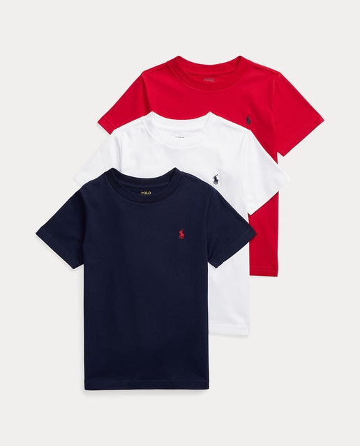 Set de 3 camisetas de niño con logo