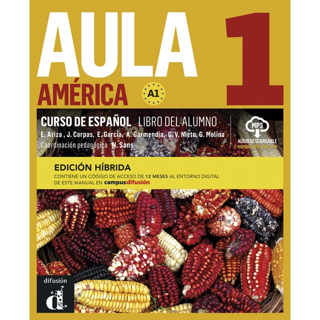 Aula América 1 Ed. hibrida L. del alumno (Tapa blanda)