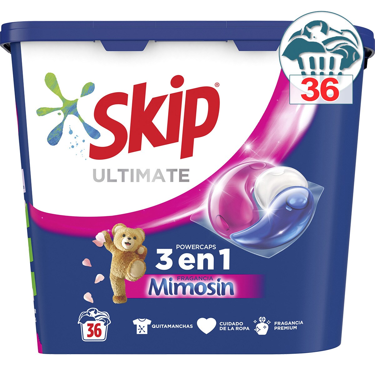 Ultimate 3 in 1 washing machine liquid detergent Mimosín fragrance