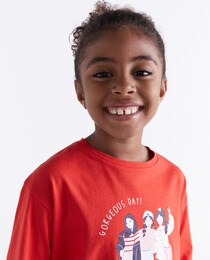 T-shirt fille à manches longues avec motif poupées
