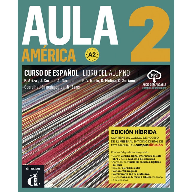 Aula América 2 Ed.hibrida L. del alumno (Tapa blanda)