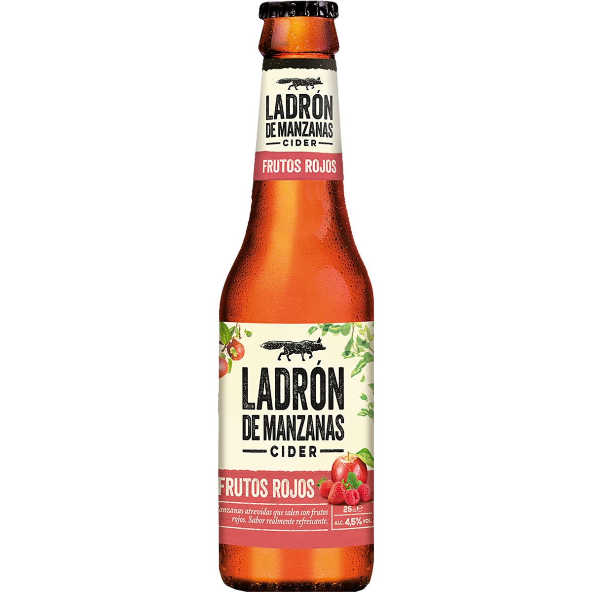 Cider de frutos rojos botella 25 cl · LADRON DE MANZANAS · Supermercado ...