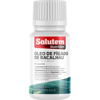 Salutem Óleo Figado de Bacalhau embalagem 90 cápsulas