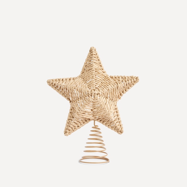 Tope de árbol Estrella de rafia Navidad El Corte Inglés