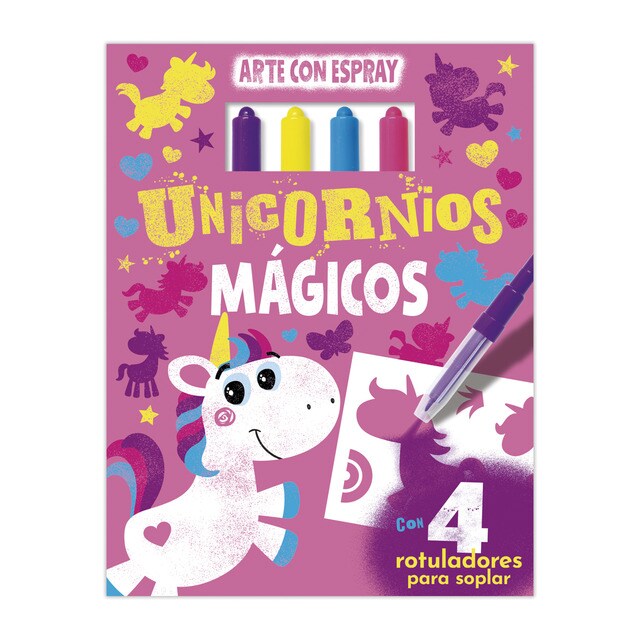 ARTE CON SPRAY - UNICORNIOS MÁGICOS (Tapa dura)