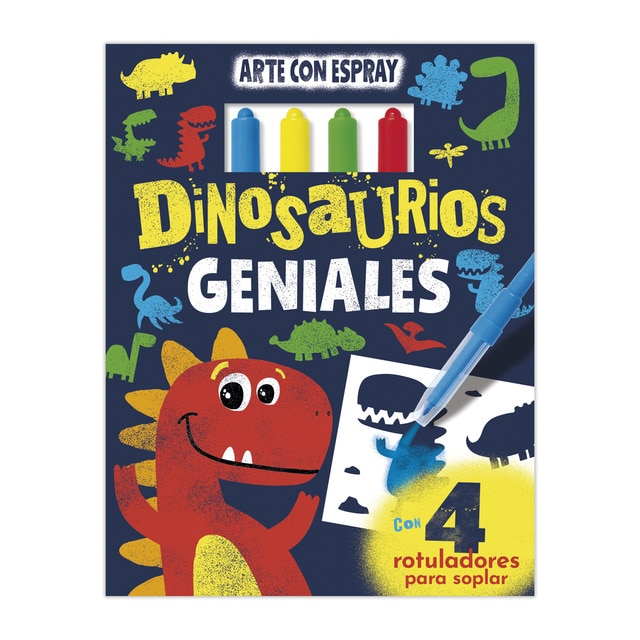 ARTE CON SPRAY - DINOSAURIOS GENIALES (Tapa dura)