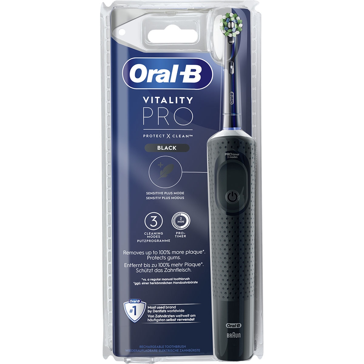 Vitality Pro Black Electric Toothbrush Blister 1 Each · ORAL B ...