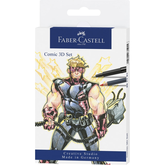 Juego de Ilustración de Cómics con 11 Piezas Surtidas Faber-Castell.
