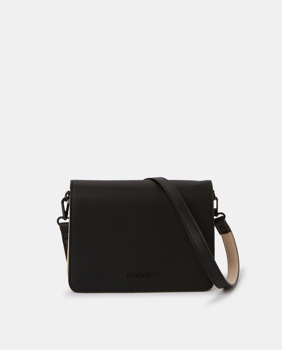 Twotone black and white crossbody bag with flap · Women's fashion · El Corte Inglés