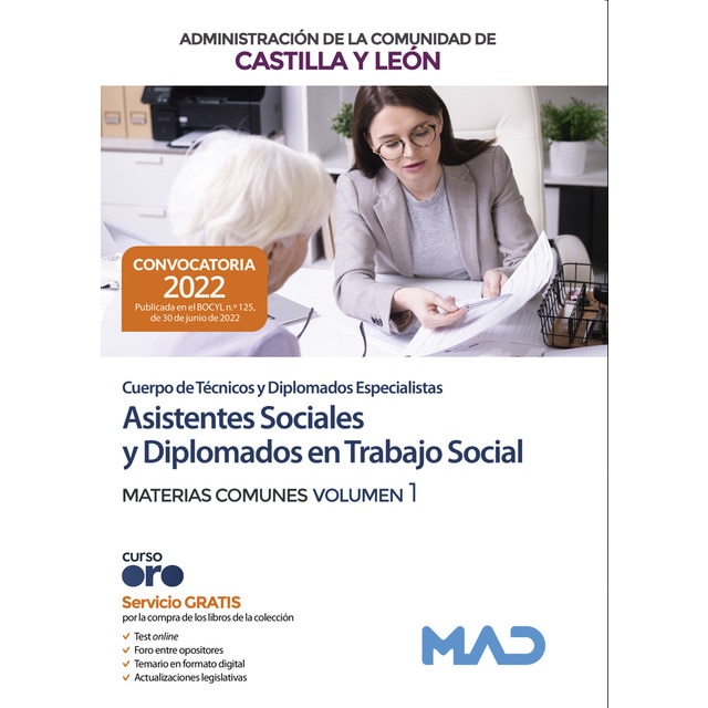 Cuerpo de Técnicos y Diplomados Especialistas (Asistentes Sociales y Diplomados en Trabajo Social) de la Administración de la Comunidad (Tapa blanda)