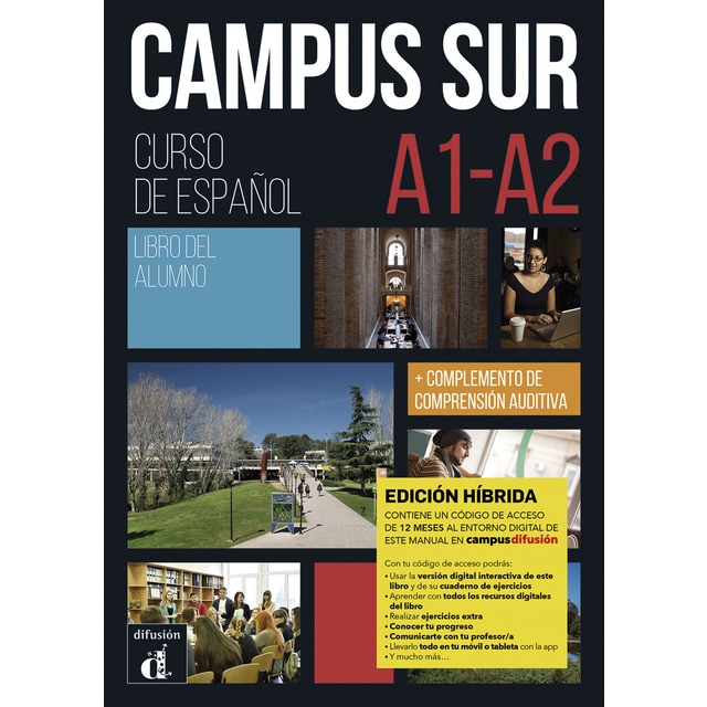 Campus Sur A1-A2 Ed. híbrida L. del alumno (Tapa blanda)