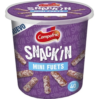 CAMPOFRIO Snack'in mini fuets sin gluten envase 250 g