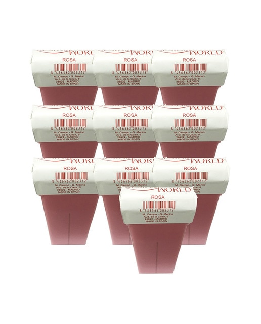 Recambios de cera universal rosa 100 ml pack 10 uds