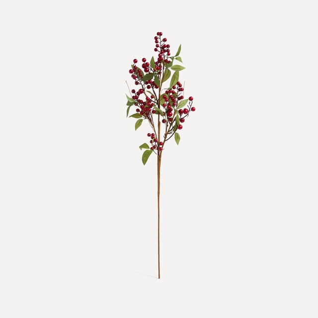 Rama decorativa Berry con hoja de laurel Navidad El Corte Inglés