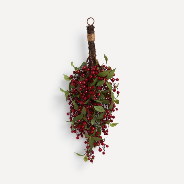 Adorno decorativo de puerta Berry y Laurel Navidad El Corte Inglés