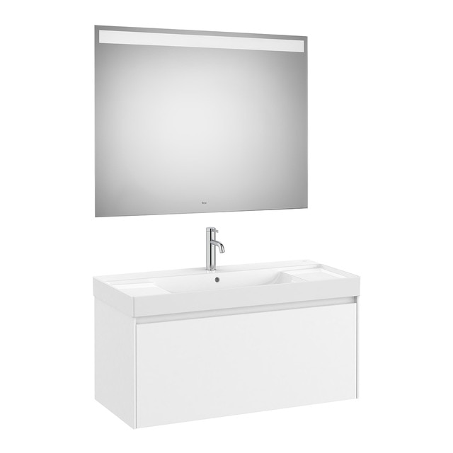 Imagen de Roca Ona mueble baño 1 cajón, espejo LED en OfertitasTOP