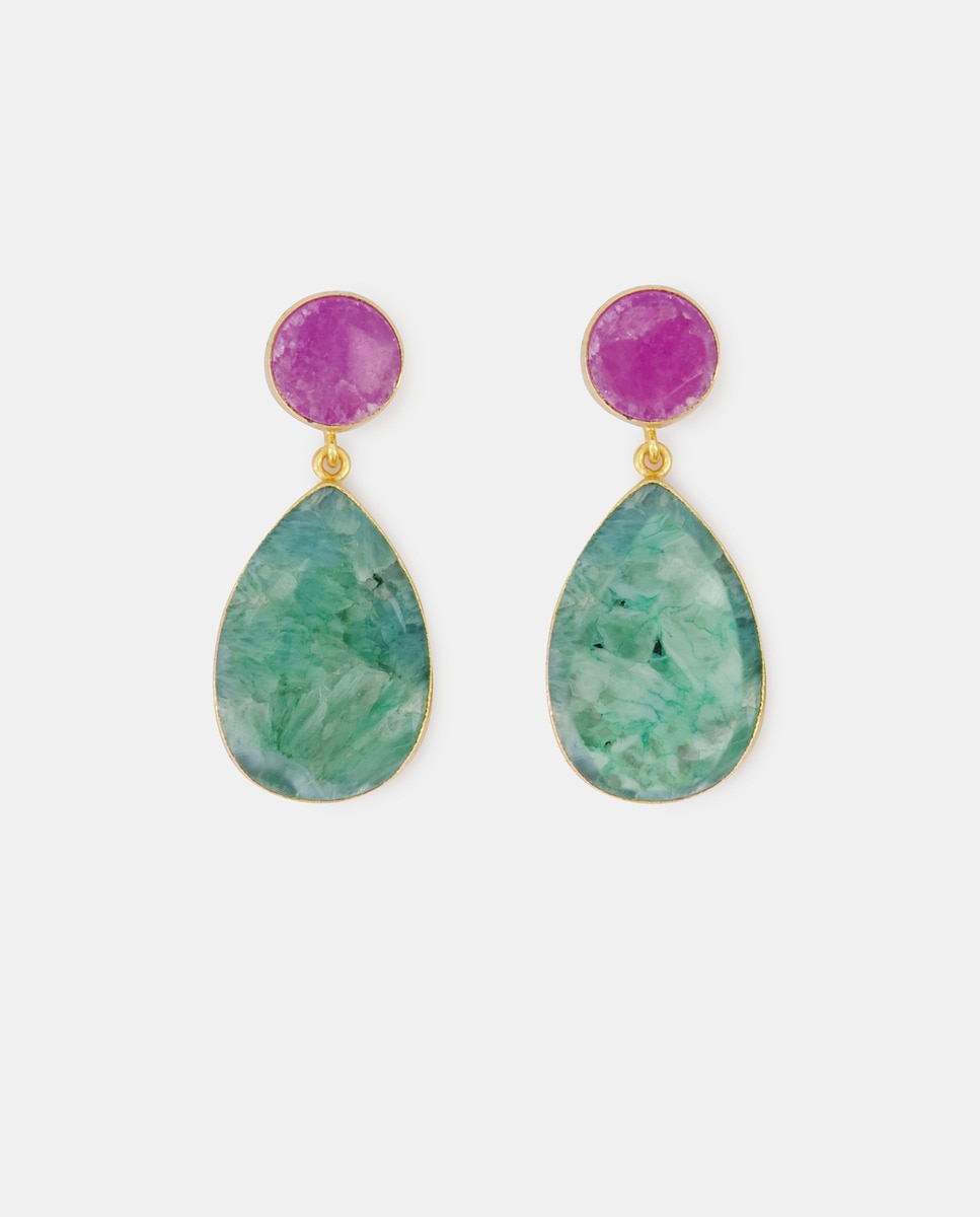 Gold teardrop earrings · Women's fashion · El Corte Inglés