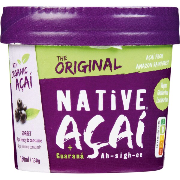 Gelado de Açaí e Guaraná embalagem 160 ml