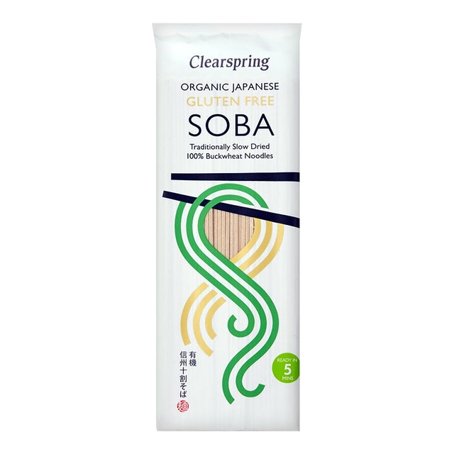Fideos de trigo sarraceno Soba Somen orgánicos Clearspring