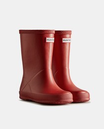 Original baby's rain boots with matte finish and logo detail