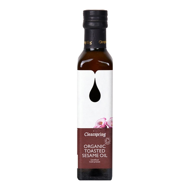 Huile de graine de sésame grillé biologique Clearspring