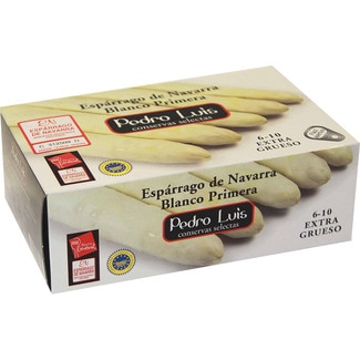 PEDRO LUIS Weißer Spargel extra g.g.A. Navarra extradick 6-10 Stück Dose 425 g netto Abtropfgewicht