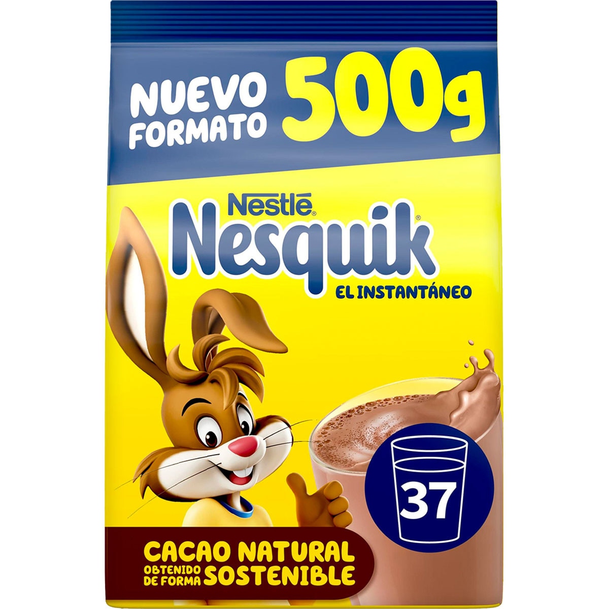 Cacao Instantáneo Sin Gluten Bolsa 500 G · Nestle Nesquik