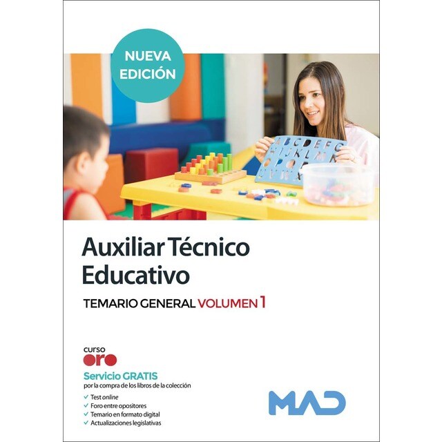 Auxiliar Técnico Educativo. Temario general volumen 1 (Tapa blanda)