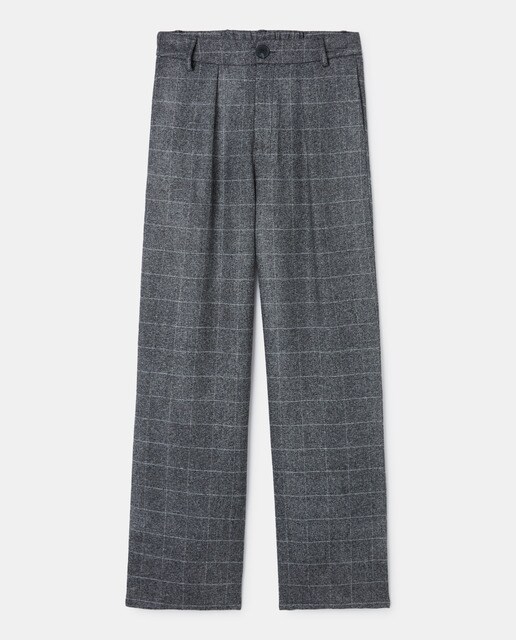 Pantalón de mujer franela pinzas