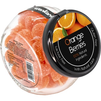 WONKANDY Gummibonbons mit Orangengeschmack Topf 125 g