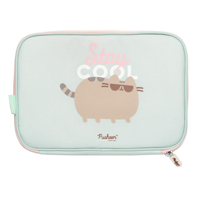 Funda Tablet Pusheen 26,5x19x2 Grupo Erik Editores Verde.