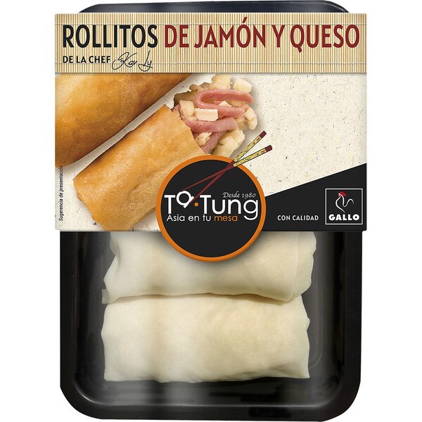 TA-TUNG rollitos de jamón y queso 4 unidades envase 240 g