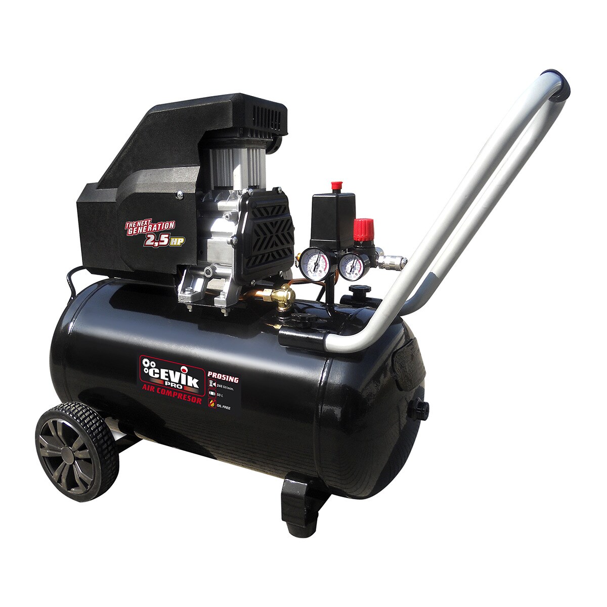 CEVIK PRO – Compresor de Aire 50 litros 2,5 HP.