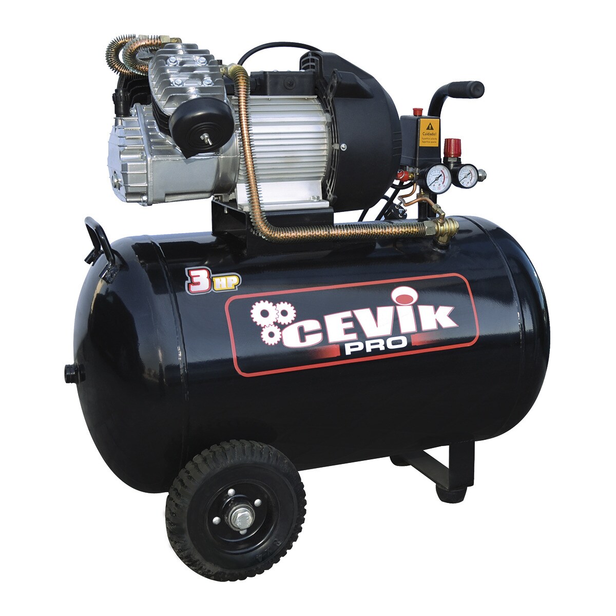 CEVIK PRO – Compresor de Aire 100 litros 3 HP.