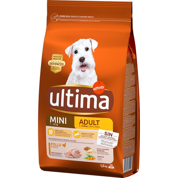 Mini Adult pienso para perros adultos minis con pollo bolsa 1,5 kg