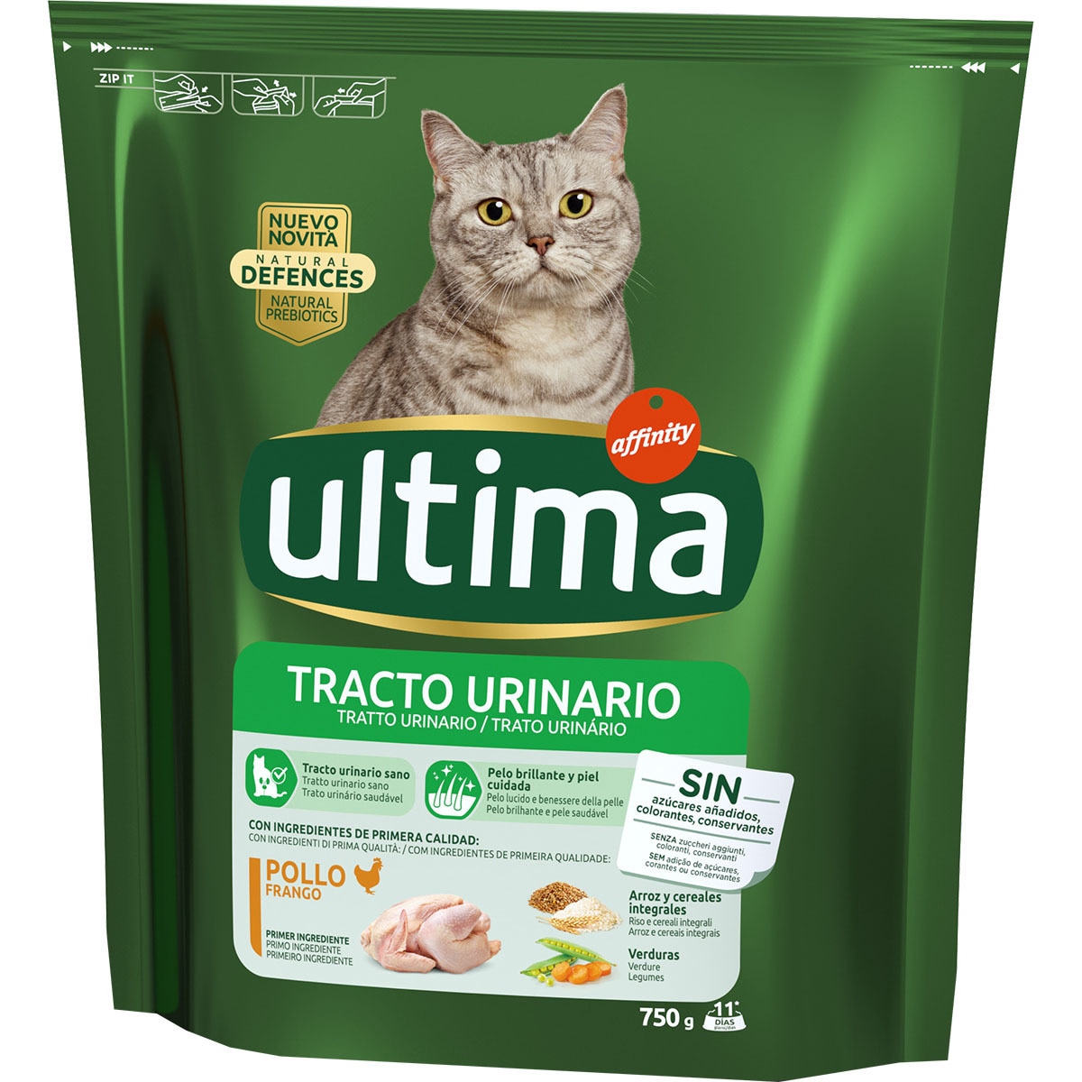 Urinary Tract cat food with chicken for adult cats container 750 g