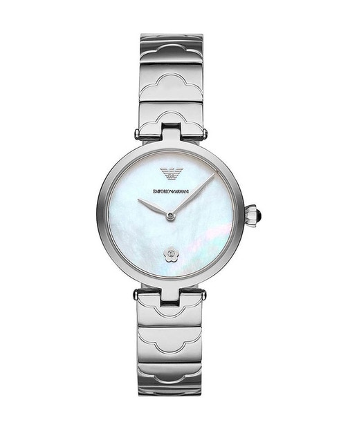 Reloj analógico mujer acero - plateado