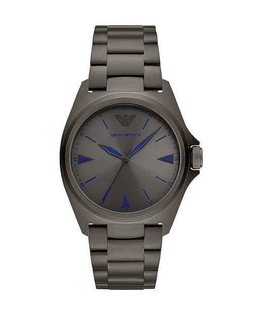 Reloj analógico hombre acero - gris