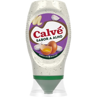 Calvé Maionese com Alho Top Down embalagem 250 g