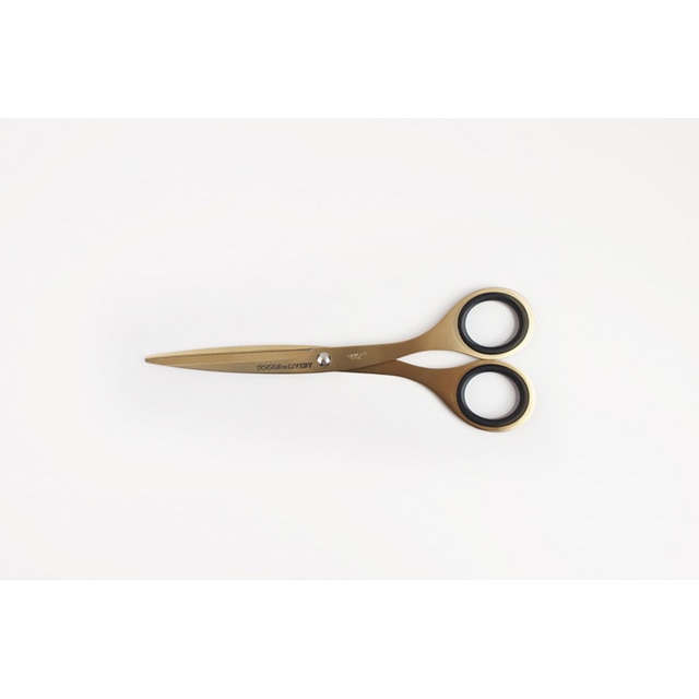 Tijeras de acero Tools to Liveby 6,5 pulgadas doradas.