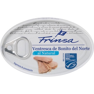 FRINSA ventresca de bonito del Norte al natural lata 80 g neto escurrido