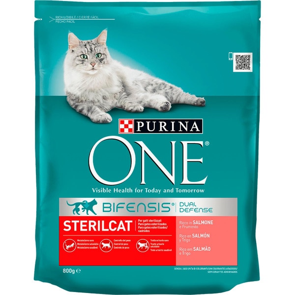 Sterilicat cat food with salmon and wheat for sterilised adult cats ...