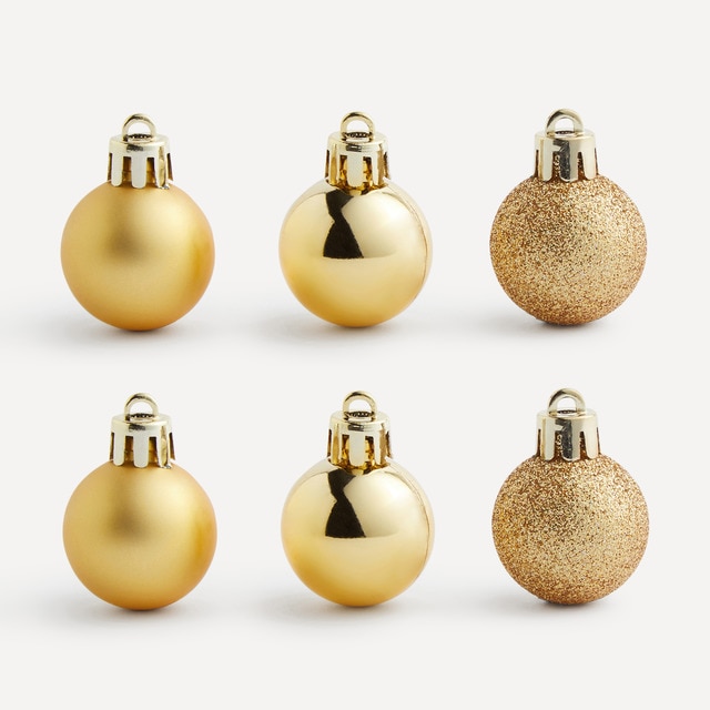 Set 27  Mini bolas liso con acabado mate y glitter Navidad El Corte Inglés