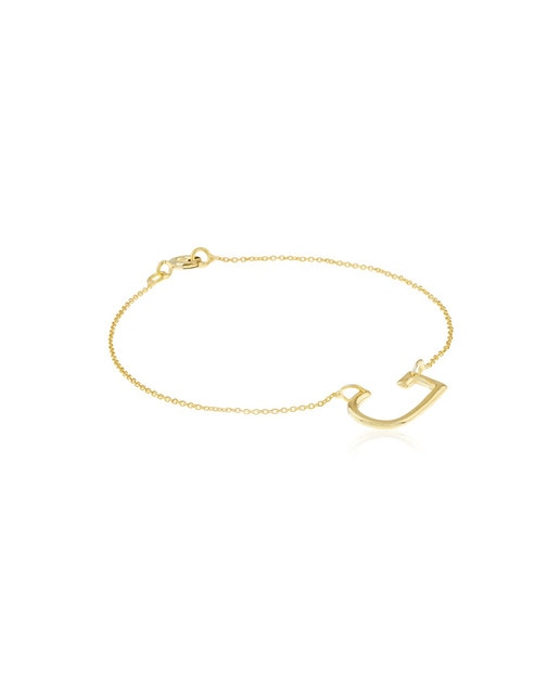 Pulsera Letra "J" Oro